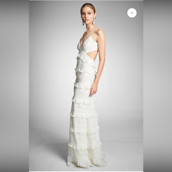 Sachin & Babi bridal dress size 00 white like new! - Picture 4 of 6